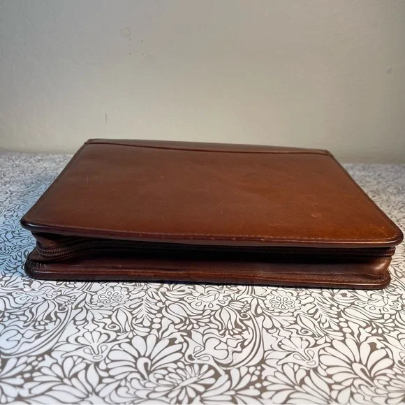 Franklin Quest Full Grain Aniline Leather Made in the USA Binder - Picture 6 of 15